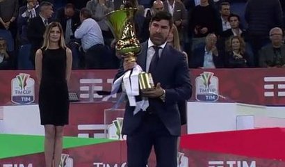 La ovación y homenaje que recibio Marcelo Salas en la final de la copa Italia