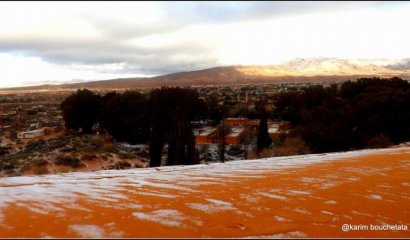 Por primera vez en 37 años nevó en el desierto de Sahara