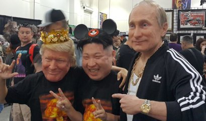 [VIDEO] Trump, Putin y Kim Jong-un bailando en California