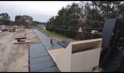 Catapultan a joven de la BMX que casi termina mal