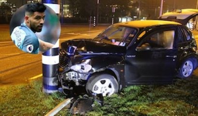 Accidente del Kun Agüero: fractura de costilla y dos meses de baja
