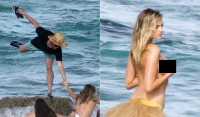 Kate Upton y su accidentada sesión de fotos para Sports Illustrated