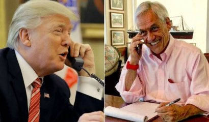 Donald Trump llama a Sebastián Piñera para felicitarlo por su triunfo electoral