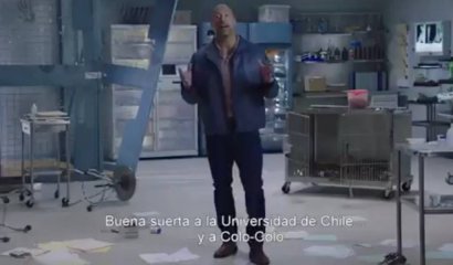 Atangana Carlitos: el saludo de The Rock para la U y Colo Colo por el Superclásico