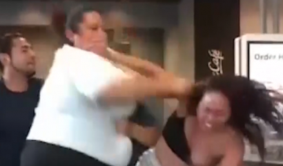 Mira el duro enfrentamiento entre una trabajadora de McDonald's y clienta