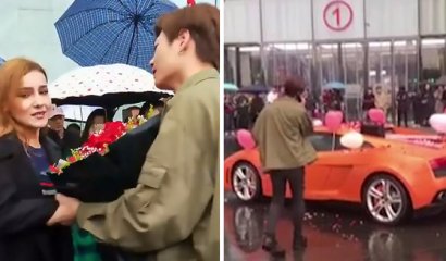 Le pide la mano a una joven comprándole un Lamborghini y ella lo rechaza