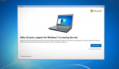 Windows 7 llega su fin y ya están avisando que en menos de un año dejará de ser una versión "segura"
