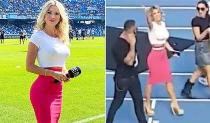 Diletta Leotta: la bella cronista que sufrió cánticos machistas de Hinchas del Napoli