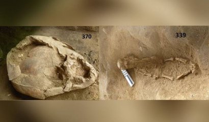 Cráneos de niños fueron usados como cascos para bebés sepultados hace 2.100 años