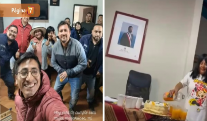 Delegado presidencial Parinacota celebró cumpleaños de su mamá en oficina pública y horario laboral