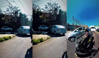 “¡Bajate, bajate altiro!”: Motorista graba y persigue a conductora que atropelló a adulto mayor en S