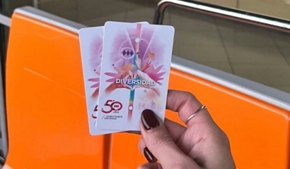 Metro de Santiago lanzó una edición especial de Tarjeta Bip! por el Mes del Orgullo